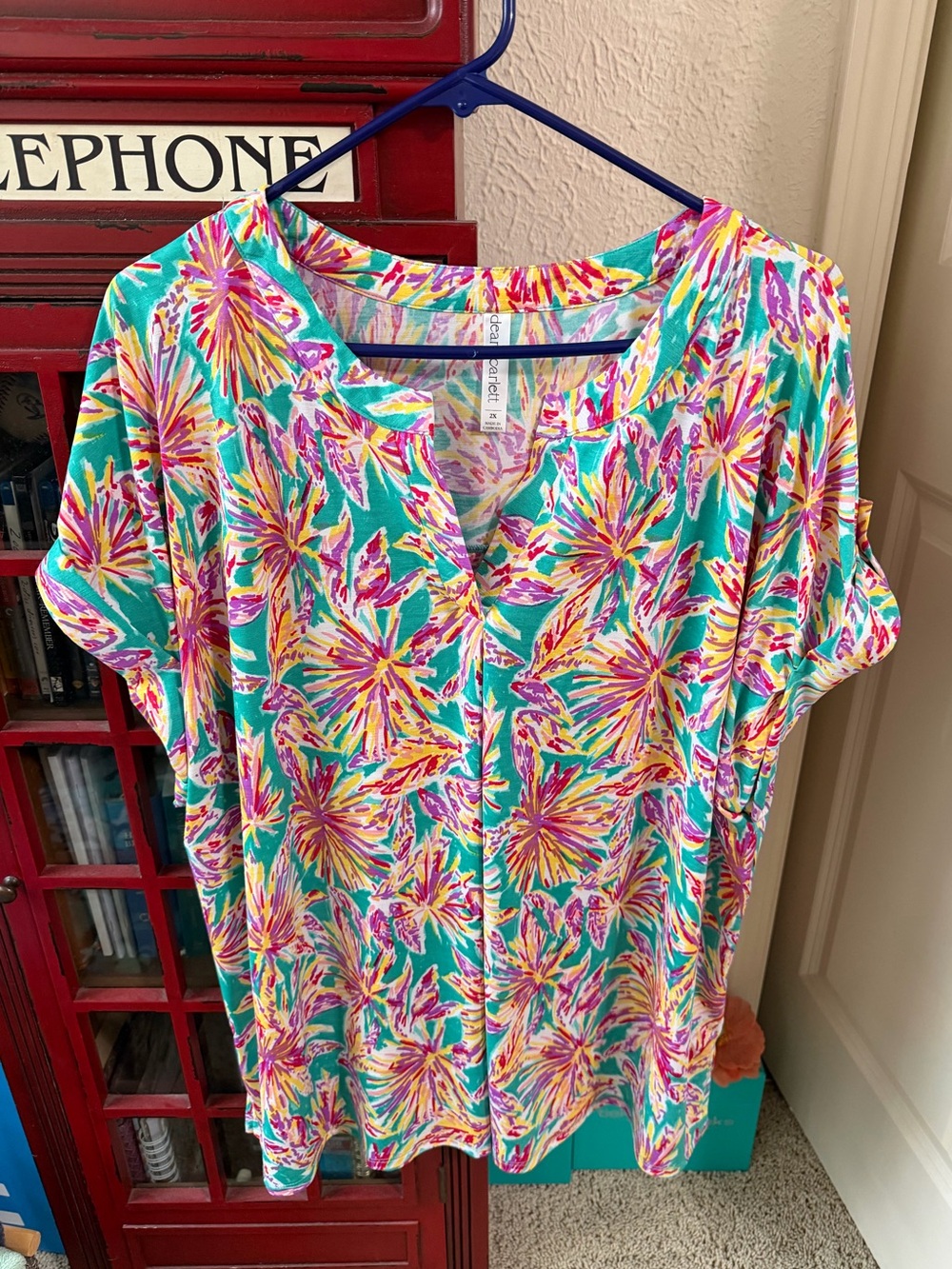 Dear Scarlett Summer’s Night Lizzy Top size 2X